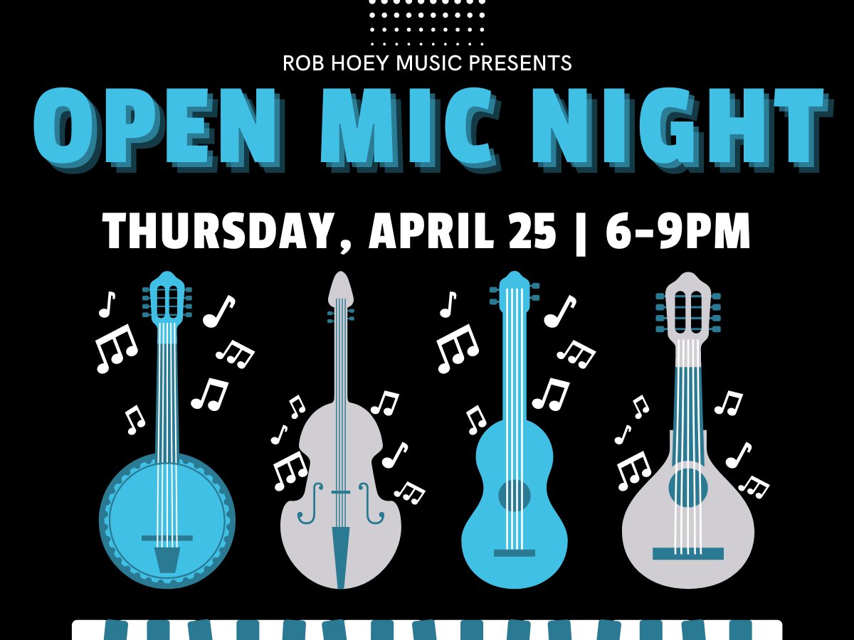 Itching to show off your musical talents? Or just looking for a fun night out supporting local artists? Join us for open mic night tonight!
