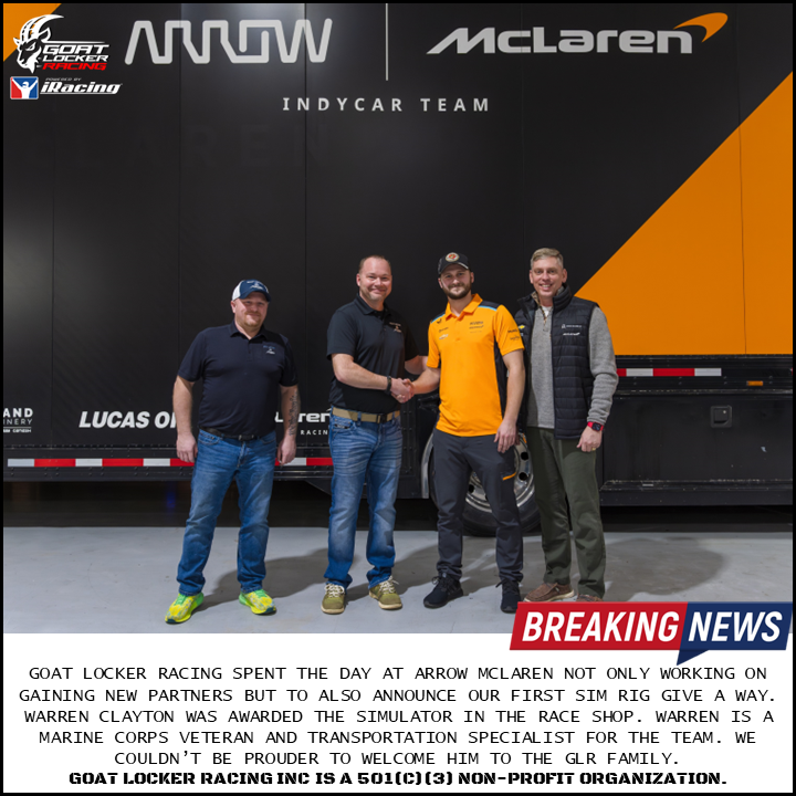 RacingLocker's tweet photo. Remember Warren? The first Vet to receive a sim rig from GLR. Want to help GLR put another Vet or 1st RSPNDR into their own sim rig and get them on the way to #speedtherapy? Here's your chance. https://t.co/0D0KC0HbKV Join @nastyhillard in raising $2500 4-27-24. https://t.co/42gNmFH6pY