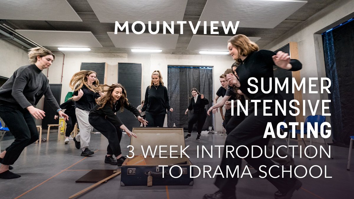 Spend your summer with us 🤗 Bookings are now open for our Acting Summer Intensive! Taking place over three action-packed weeks, you’ll receive 90 hours of training from Mountview’s expert staff, all in our purpose-built London home 👉 ow.ly/Gno050Ro8YI 📸 Steve Gregson