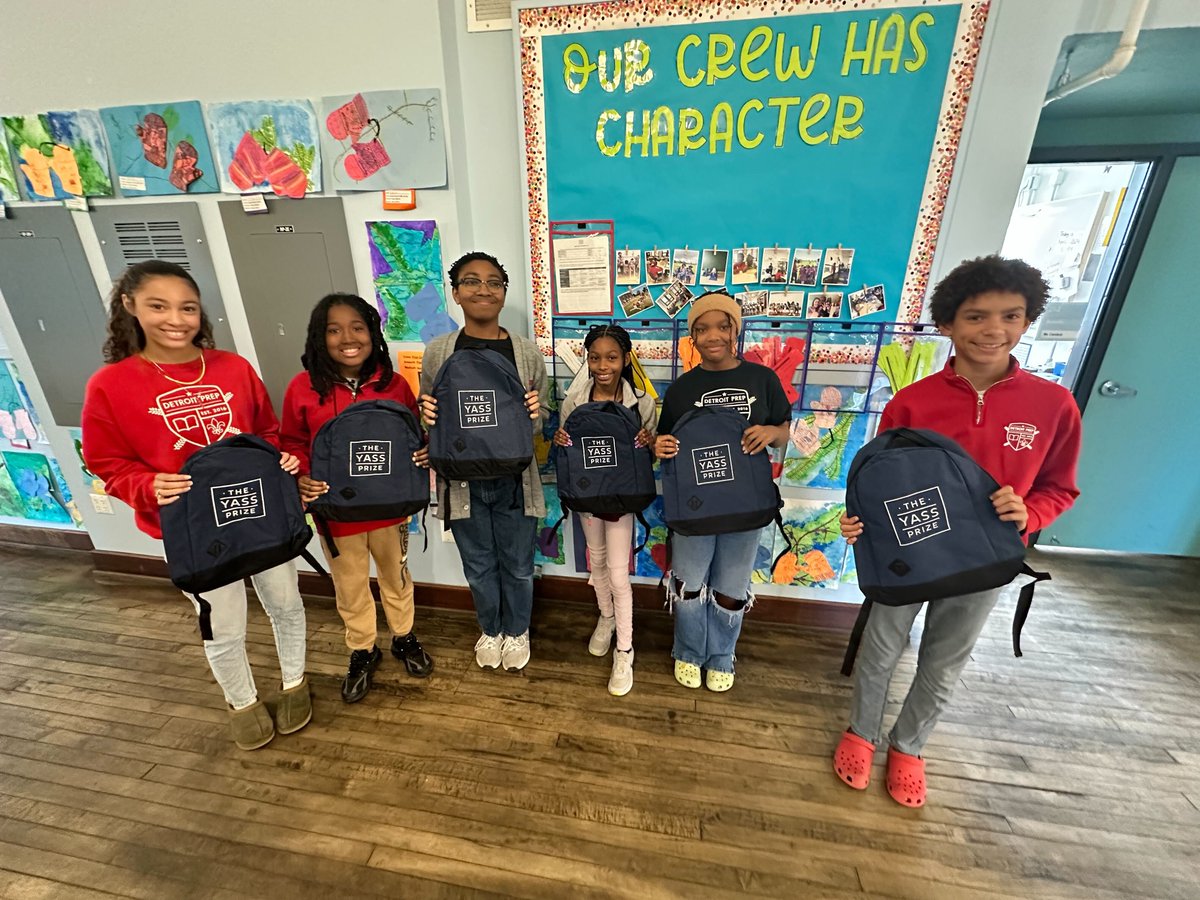 YassPrize's tweet photo. "Our crew has character" is right! @DetroitAcademy #YassRoadShow2024 https://t.co/zlhIp7DkiE