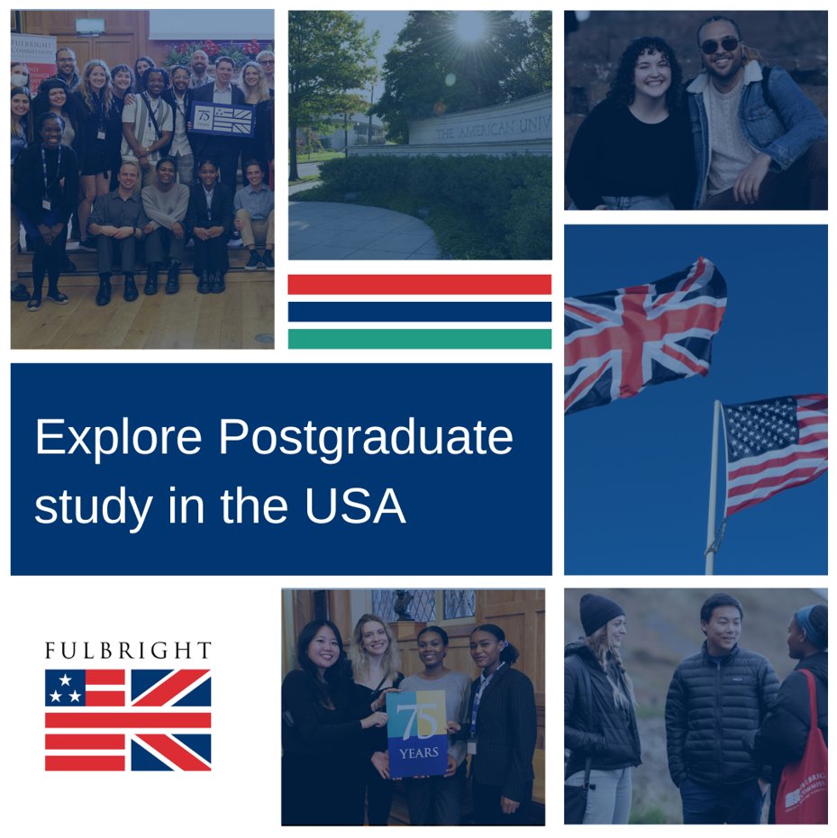 Thinking of taking your postgraduate studies to the USA? Enhance your global perspective by applying for a @USUKFulbright Award. Applications for postgraduate scholarships are open until Monday 6 May, spanning a wide range of disciplines across the USA! tinyurl.com/FulbrightUK