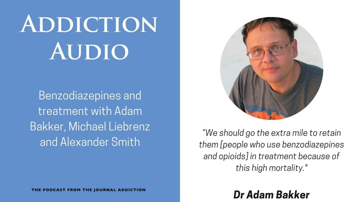 In this episode of Addiction Audio, @ben_scher1 talks to Adam Bakker and colleagues about benzodiazepines, opioids, treatment and research. Listen here: buff.ly/4aSXvbe #OpenScience