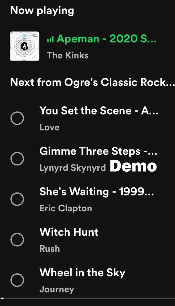 Ogre98366's tweet image. 4/25/24. Walk soundtrack. Classic Rock Deep Tracks playlist. #rush #steelydan #apeman #saga