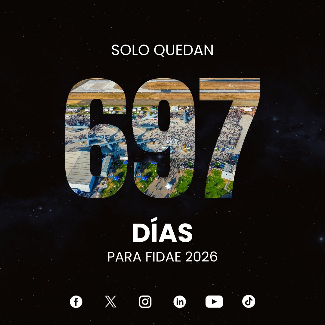 Solo queda esperar para FIDAE 2026. Desde hoy ya estamos trabajando para la próxima edición ✈🌎💯 ¡Te esperamos!