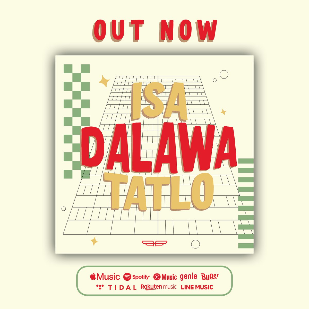 'Isa Dalawa Tatlo' is out now! 1️⃣2️⃣3️⃣✨

Listen here
php.tunelink.to/isa-dalawa-tat…

ISA DALAWA TATLO OUT NOW 
#PHPIsaDalawaTatlo #PHPNewSingle #PRESS_HIT_PLAY