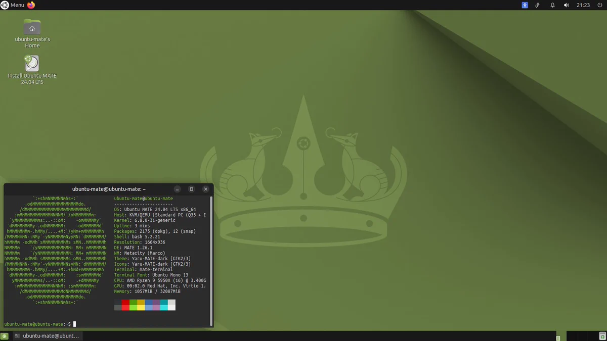 Ubuntu MATE 24.04 LTS - Noble Numbat 👑