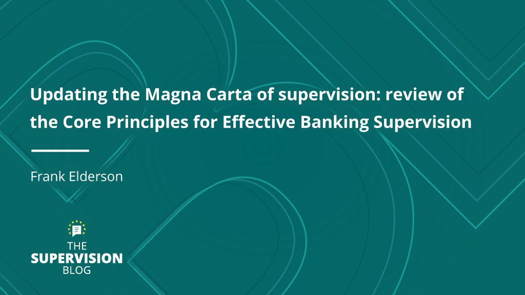 To keep banks safe in the face of all material risks, the Basel Core Principles have been revised to acknowledge the relevance of climate change, business model sustainability and operational resilience, says Supervisory Board Vice-Chair @FrankElderson bankingsupervision.europa.eu/press/blog/202…