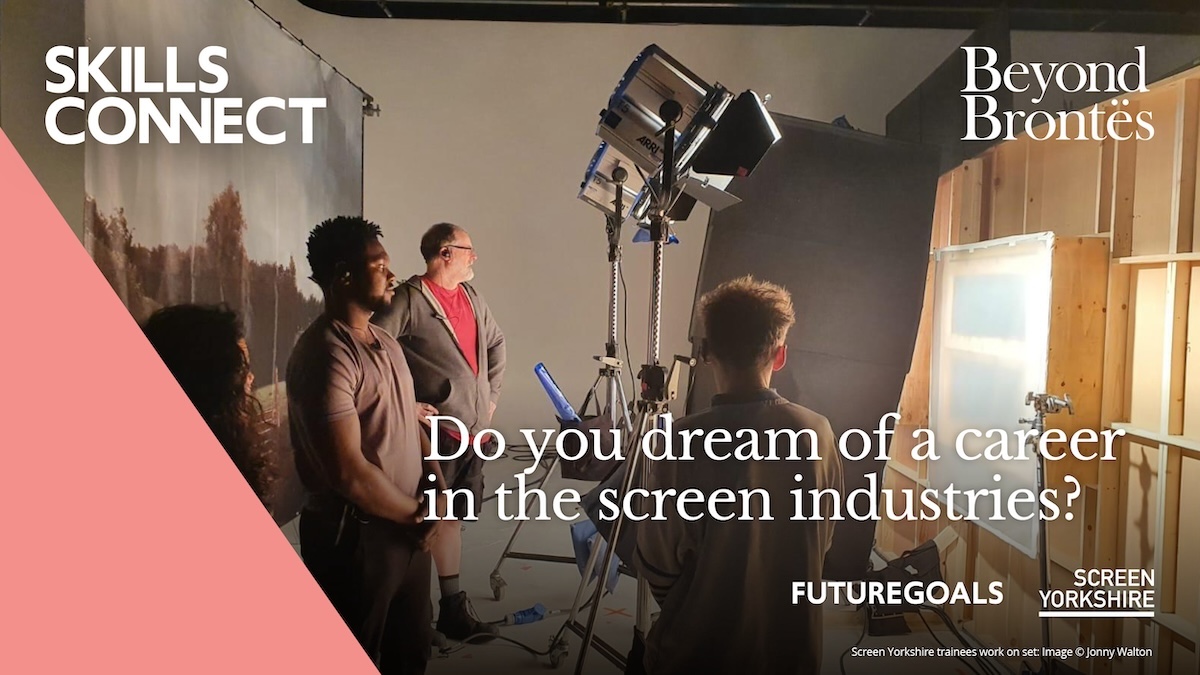 screenyorkshire's tweet photo. Curious about #BeyondBrontës: A Screen Diversity Programme, our six week part-time training programme for the screen industries? 🤔 

Then join our free online drop-in session on Monday 29 April between 4pm-5pm!  

Register here ➡️ https://t.co/ylRsbntw5q https://t.co/bZcxLz6O6e
