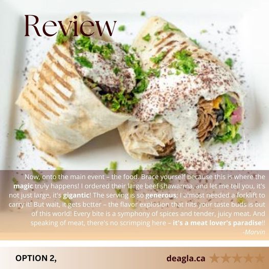 Indulge in the ultimate satisfaction: our mouthwatering donair! Bursting with flavor and wrapped in perfection, it's a taste sensation you won't want to miss.

Thank you Marvin for your support!deagla.ca

#DonairDelight #Foodie #DeliciousEats #TastyTreats #FoodLove