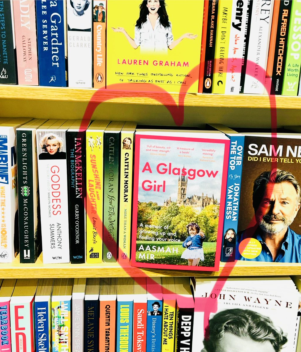 Found my book next to ⁦@McConaughey⁩’s. Had to put it back facing out naturally… #aglasgowgirl