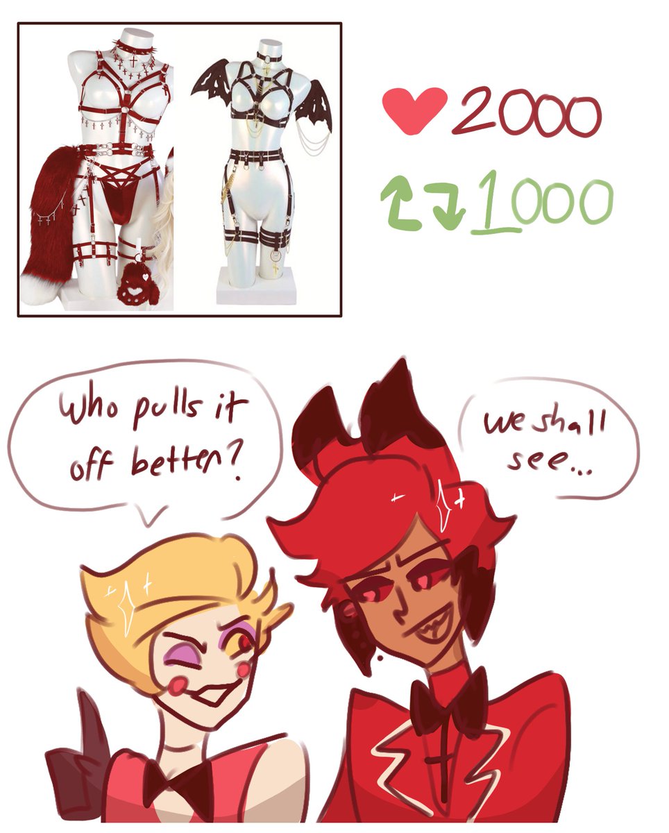 🔥(REPOST)🔥 Lets end the Trilogy with the Duo now! Must reach goal within the next 10 hours and the likes proceeding will determine how raunchy it gets Doesnt hit goal? Damn, too bad :p #HazbinHotel #HazbinHotelAlastor #HazbinHotelLucifer #Radioapple