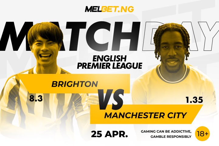 The future meeting between Brighton and Man City promises football tension and a chance to try your luck with Melbet Nigeria⚽️💰🔥 Ready for action? Who are you betting on?🤑 #Brighton #ManCity #FootballPrediction #FootballBetting