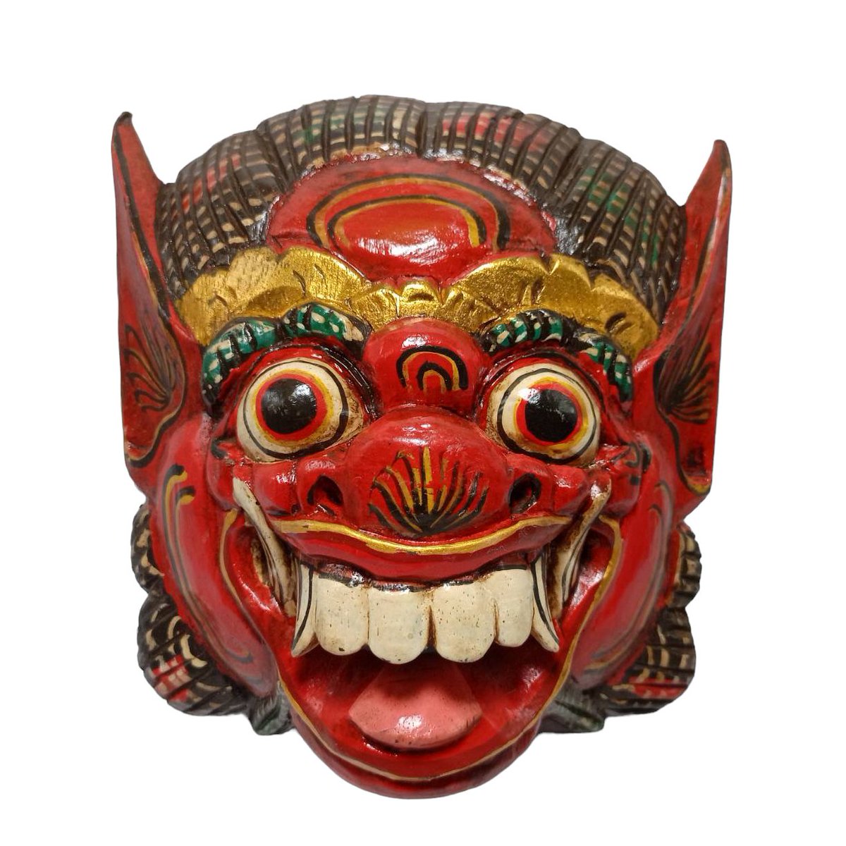 Check out Red Balinese Barong Indonesia Mask Traditional Hand Carved Wall Decor Haning #IndonesianCraftsmanship #HandCarved #WoodenArt #AsianTheme #HomeDecor #WallArt #RedMask #IndonesianCulture ebay.com/itm/2764388017… #eBay via @eBay