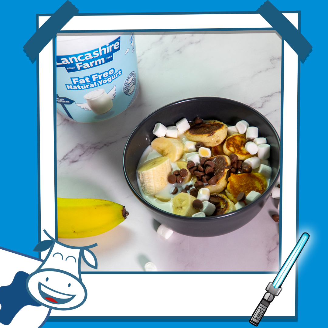 "May the 4th be with you and may the 'Yogurt' force be strong in your breakfast bowl! 🌌 #MayTheYogurtBeWithYou #StarWarsDay