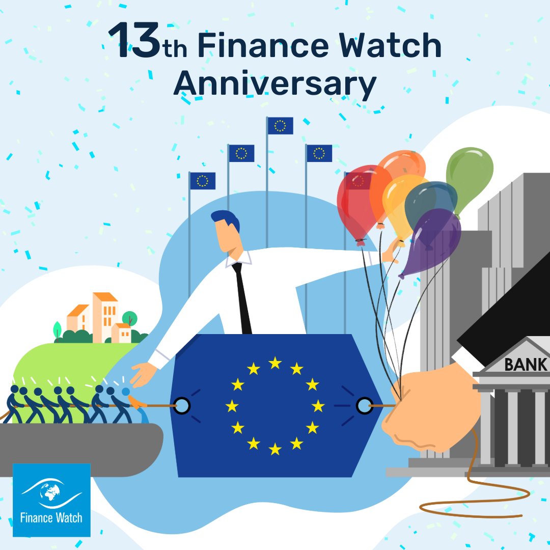 🎉Today is Finance Watch’s anniversary. 13 years of #MakingFinanceServeSociety in 5 figures: ∙ 1M+ website visitors ∙ 3,000+ media articles ∙ 330+ policy reports ∙ 70+ legislative files covered ∙ 80+ events organised Much more to come! Get involved finance-watch.org/get-involved/