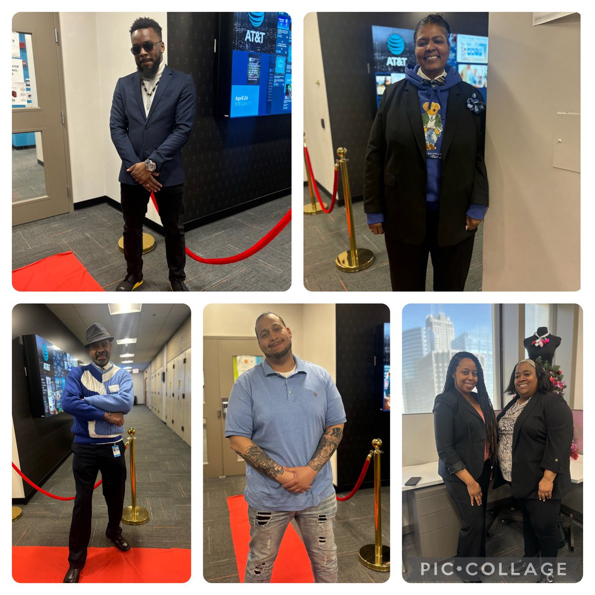 Chicago BB Loyalty (@chicago_elite_) on Twitter photo Sharing a few photos from our “Professional Dress” day.
Everyone looked so nice on our infamous Red Carpet💃🏾👔
#OfficeFun #LifeAtAtt #GarciaCulture Sharing a few photos from our “Professional Dress” day.
Everyone looked so nice on our infamous Red Carpet💃🏾👔
#OfficeFun #LifeAtAtt #GarciaCulture