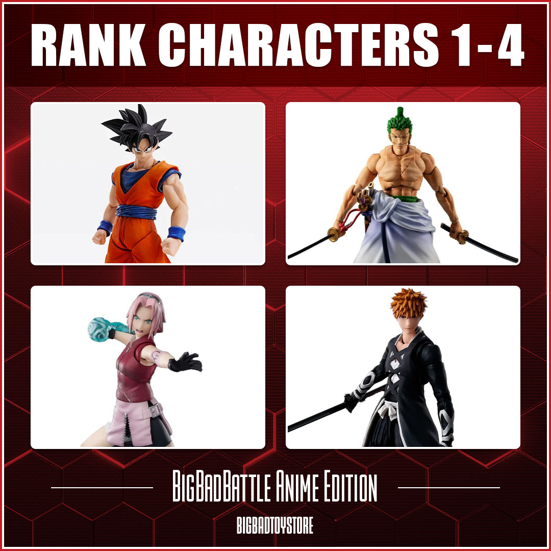 BigBadBattle Anime coming soon! Watch our social channels today and tomorrow to submit your votes on the rank order of the characters in the battle!  Rank the characters 1-4 in the comments!  Battles will be in tag teams with clips of each battle created by @stopmotionzach
