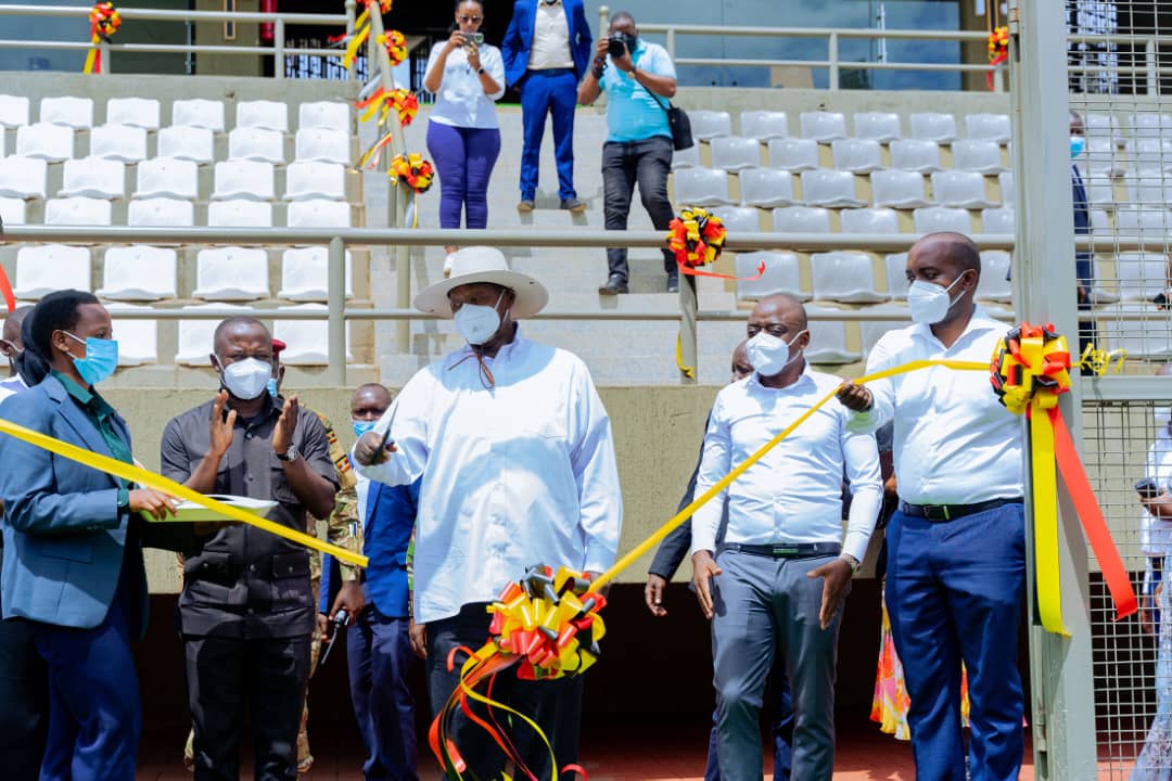 This afternoon, President @KagutaMuseveni officially inaugurated the newly constructed Nakivubo War Memorial Stadium, refurbished and enhanced by businessman @KiggunduHamis.