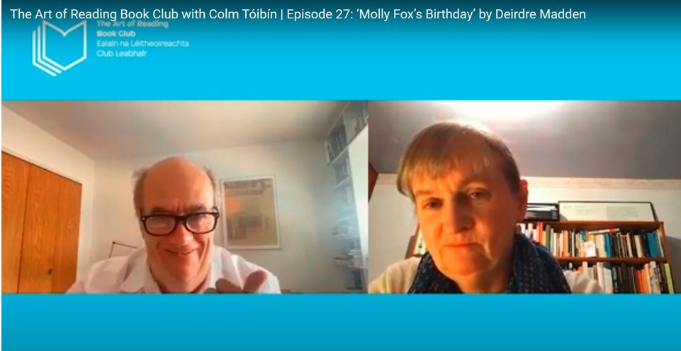 Colm Tóibín chats to Deirdre Madden about diurnal novels and how she approached writing one without chapters in ‘Molly Fox’s Birthday’. Catch up on the latest episode of #ArtofReading Book Club on video or podcast at the following link bit.ly/4b8RqXz