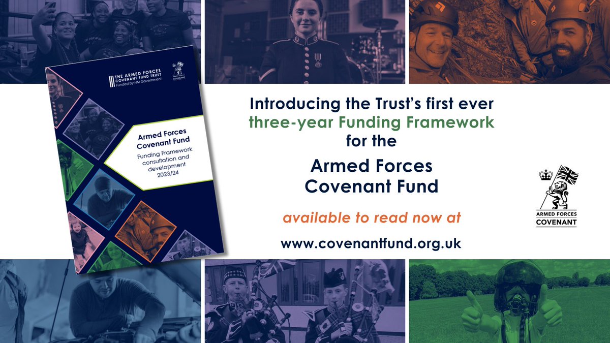 We’re excited to share details of our new Covenant Fund Framework, addressing the needs of our Armed Forces community with a commitment to deliver £30M in Covenant Funding over the next three years. Get the full details & watch yesterday's webinar 👉 bit.ly/3Wy0aCT