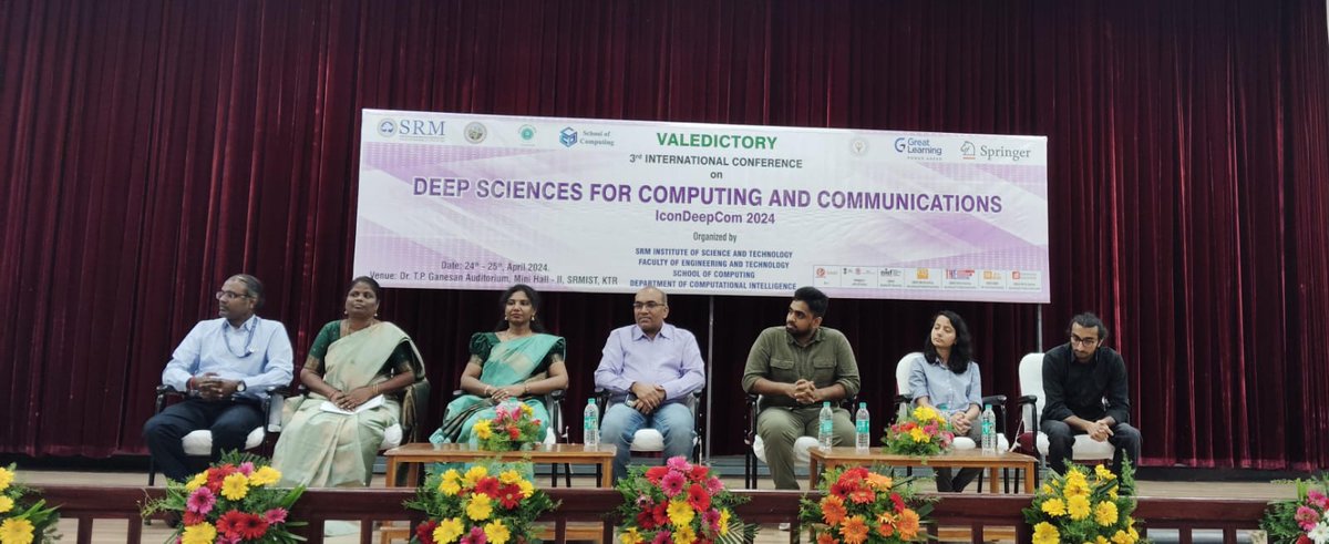 SoC_SRMIST's tweet image. IconDeepCOM-2024 organized by Department of CINTEL , School of Computing, SRMIST draws to a close, we extend our heartfelt gratitude to all participants, speakers, and organizers. #IconDeepCOM2024 #AI #Communication #Innovation #srmist #cintel #conference #schoolofcomputing