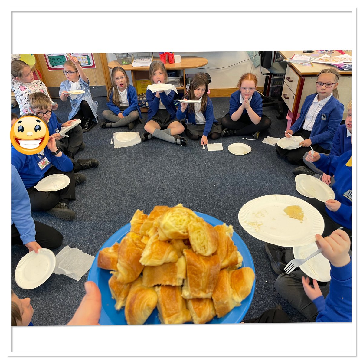 Today we have done a food test and tasted 8 different foods from other countries around the world- Italy, Greece, Morocco, Japan, Australia, France, Turkey and Spain! @YsgolMaesglas
