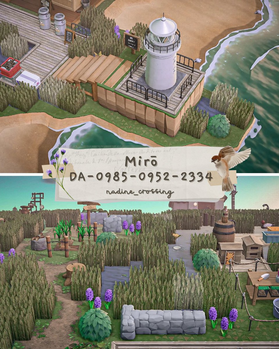 Miro - a town in the marsh
-another 100% flat island
-house & beaches are all decorated 
-help yourself w/ some cute accessories dropped in front of the RS
-dream tours are welcome, pls ask first 
Have fun!
#ACNH #AnimalCrossing #AnimalCrossingNewHorizons #あつ森  #どうぶつの森