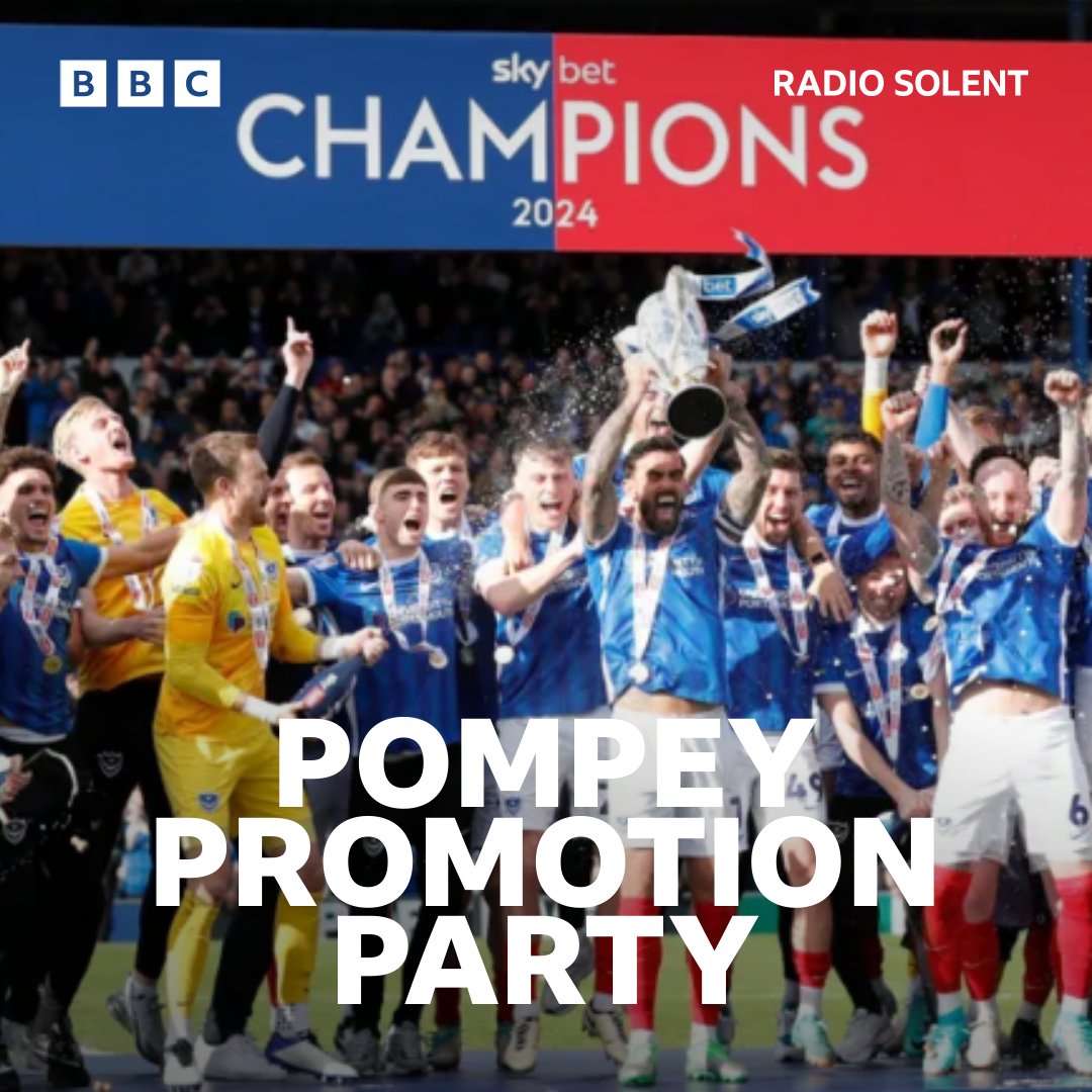 Portsmouth FC prepare for joint promotion celebrations on Southsea Common.🎉🏆👉bbc.in/3Uyd5De