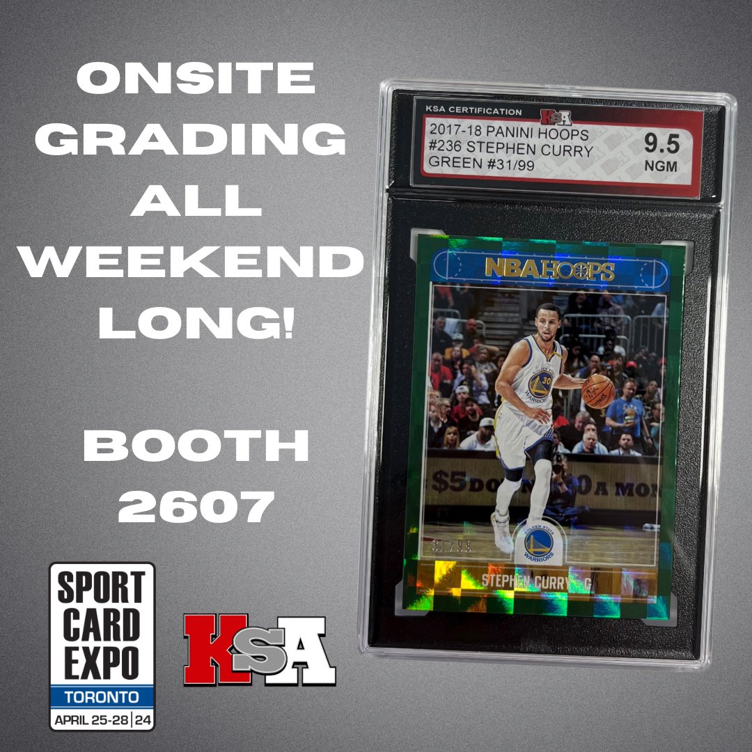 It’s the most wonderful time of the year! @sportcardexpo we’re ready!! Come visit us at booth 2607 for your onsite grading🥳 

#ksagrading #canadiangrading #sportscardgrading #sports #cards #gradedcards #collectibles #thehobby #whodoyoucollect #onsitegrading #sportcardexpo