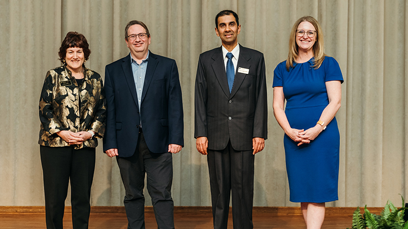 Recipients of @LifeAtPurdue’s three most prestigious research awards presented lectures on their work during the Excellence in Research Award Lectures on April 22. purdue.university/49MbfTL