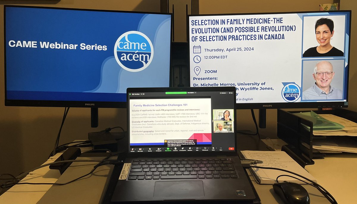 Our EDT delivery with Dr. Keith Wycliff-Jones and Dr. Michelle Morros is underway! If you were unable to join us for this session, it will be delivered live again at 12:00pm PDT. You can register online here: came-acem.ca/professional-d… #MedEd