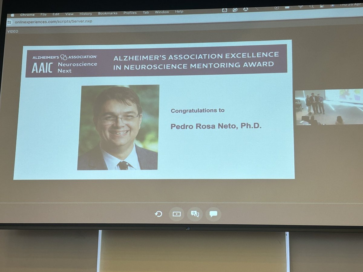 The most brilliant and supporting person I ever met! @pedrorosaneto, congratulations for the @alzassociation Excellence in Neuroscience Mentoring Award! Thank you so much for all your mentorship!