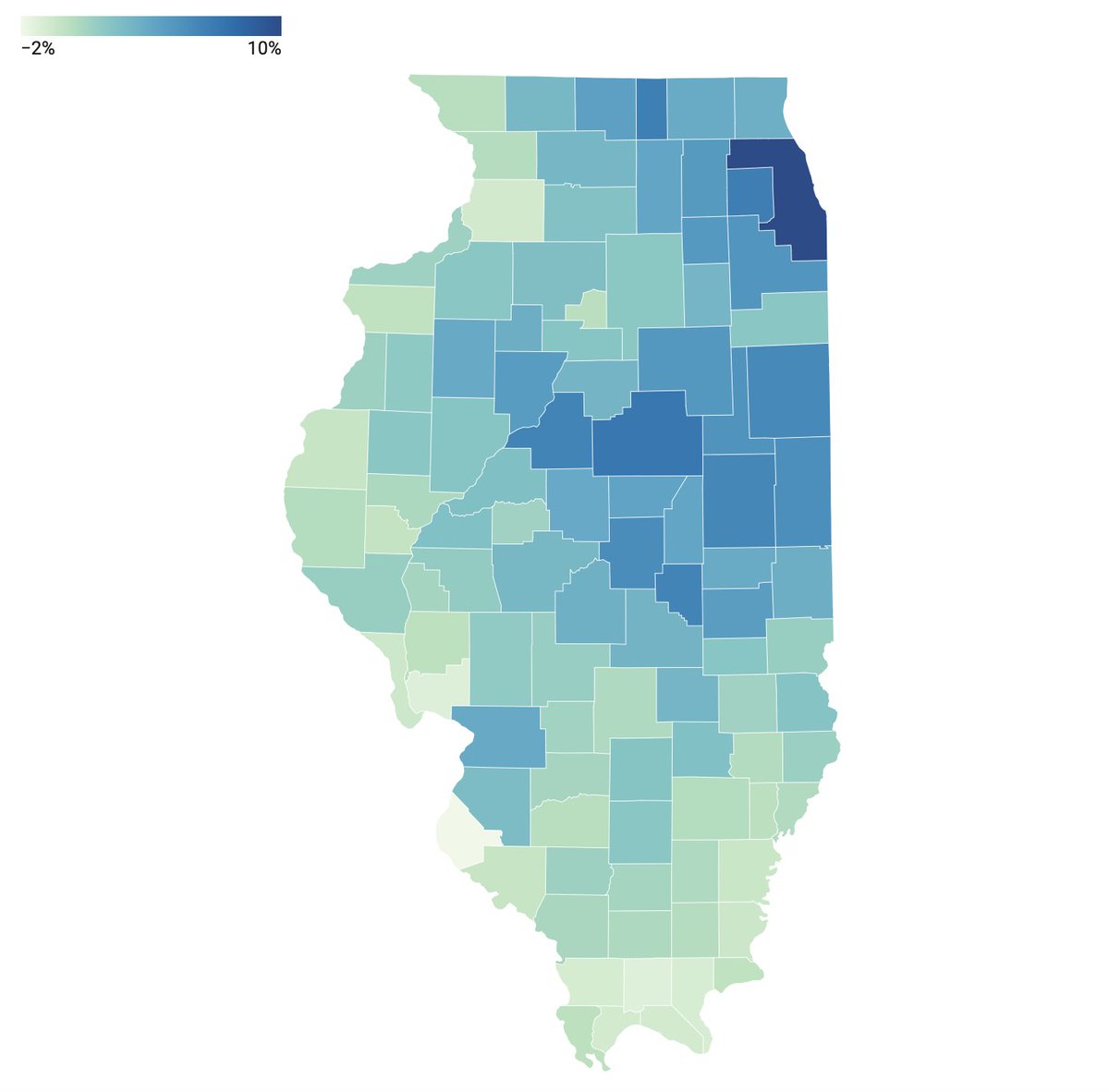Over the next 30 years, Illinois will see an increase of 30k properties that are at risk for substantial flooding, according to projections from First Street Foundation. Our map breaks down each country’s change in risk. Find your county here: illinoisanswers.org/2024/04/16/chi…