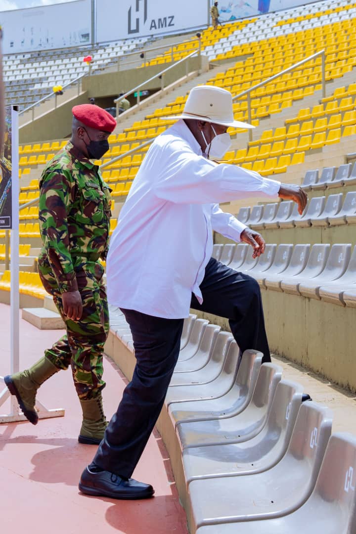 PHOTOS: President @KagutaMuseveni inspects Nakivubo Stadium in Kampala which was developed by businessman Hamis Kiggundu.
#FreemanNewsUG