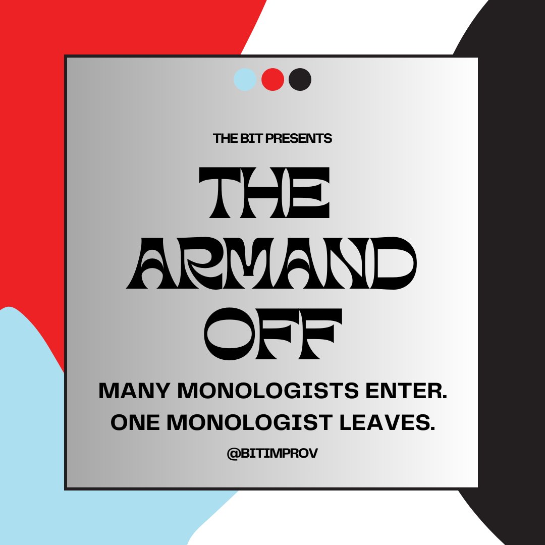 The Armand Off is back tomorrow night! Come hear some personal, true stories, and then laugh at the players' vulnerability as the troupe makes hilarious scenarios from their deepest moments! #improv #comedyclub