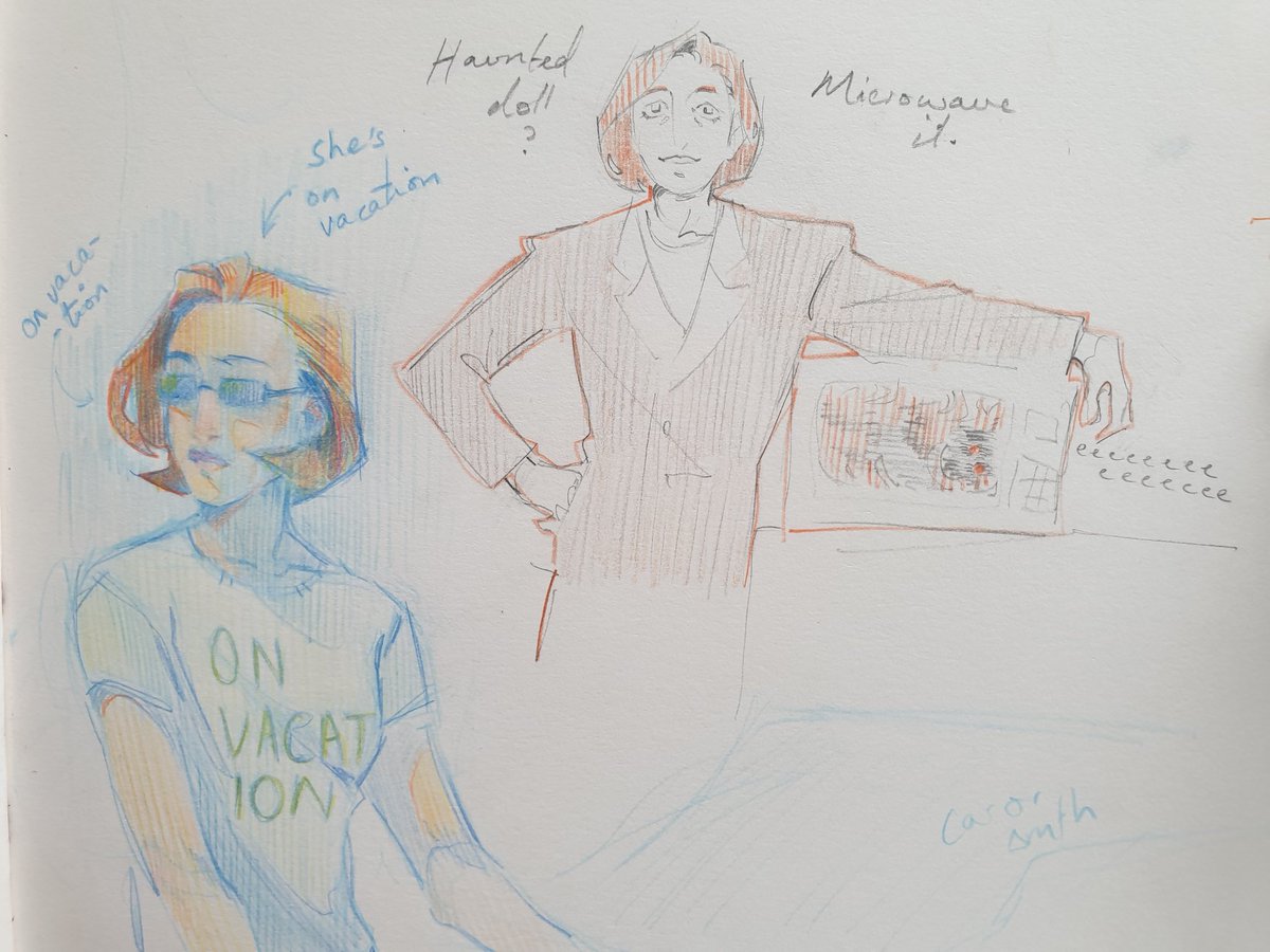 windwenn's tweet image. Sketches while i was watching chinga lol