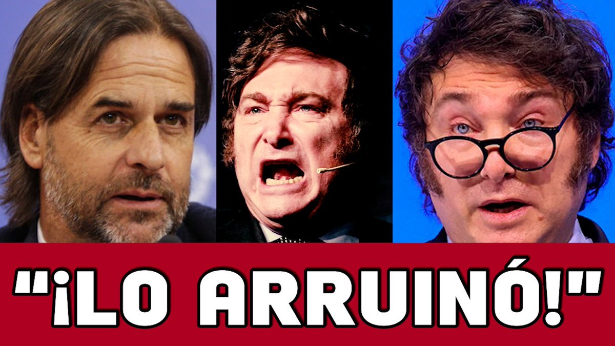 🚨 ¡En la TV ARGENTINA dicen que LACALLE le pasó el trapo a MILEI!

Mirá el video ⬇️⬇️⬇️
youtu.be/MHapoBIAOUA