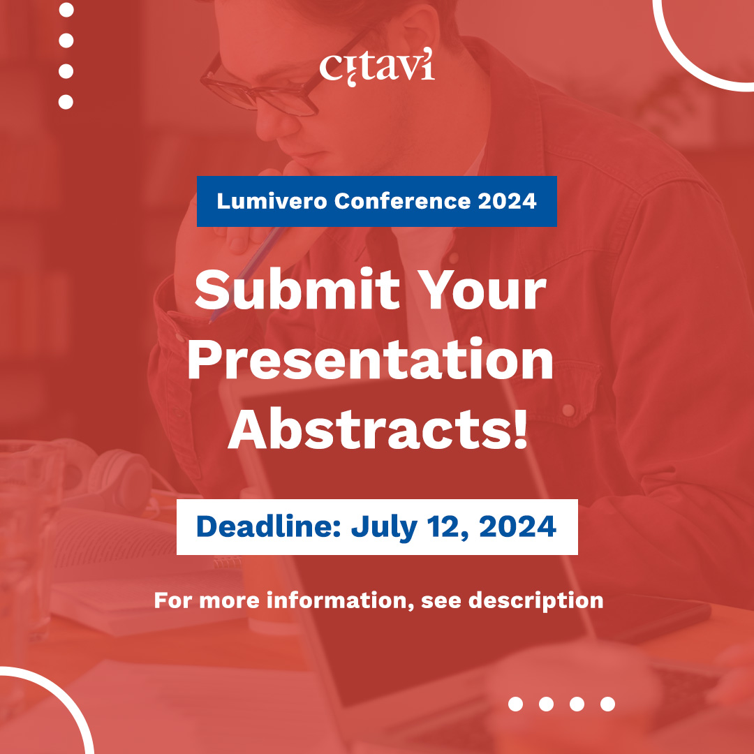 Interested in presenting at this years Lumivero Conference? 🌟

Share insights on your research by submitting your presentation abstract today! 💡 bit.ly/44eBZuH

#earlyregistration #academicchatter #writingtools #datacommunity #virtualconference #phdlife