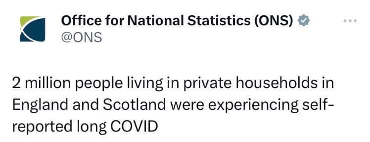 Hey @NickTriggle, the ONS are telling us that long Covid now affects an estimated 2M people in England and Scotland, an increase. So I’d really like you to explain why your article ‘Why are we so ill?’ doesn’t even mention COVID19 or long Covid? You’re lying to us.