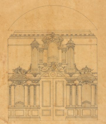 Design for an #organ case, Carton, Co. Kildare by Gerald FitzGerald, 1857 (81/52) iaa-apw.adlibhosting.com/ais6/Details/a… iarc.ie/exhibitions/cu…