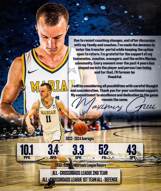 6’1 grad transfer with 1 year of eligibility remaining