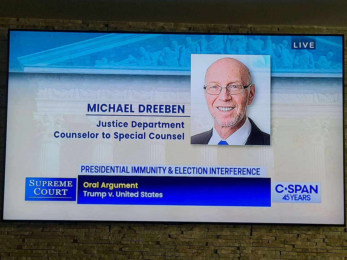 In my humble opinion, it would seem like the Supreme Court Justices (all of them) are handing this gentleman's ass to him if you're interested. #SCOTUS #justicedepartment #Trump2024