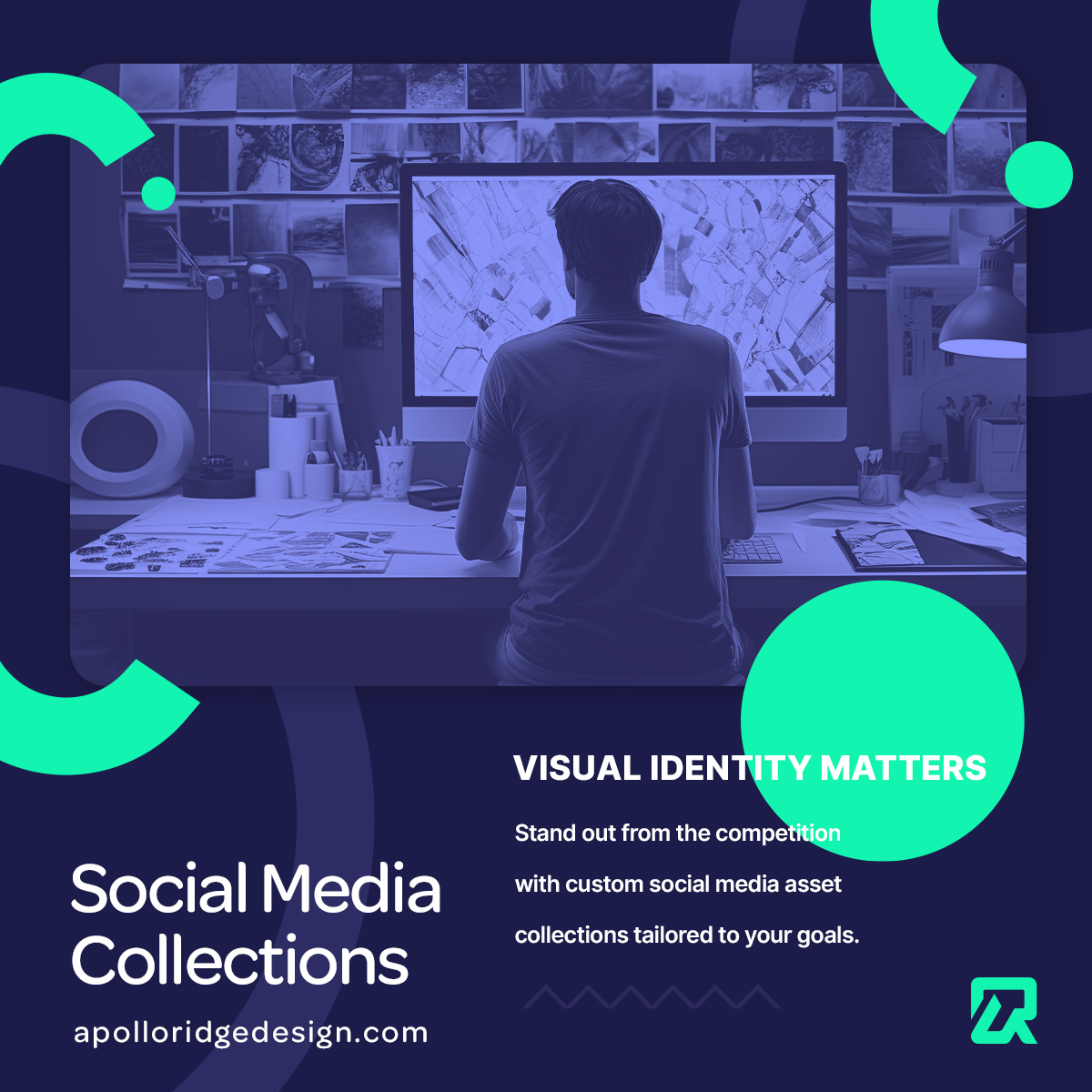 Make your mark in the digital world with our bespoke Social Media Collections. Available in cost-effective packages for weekly, monthly, quarterly, or annual post content!

Stand Out: 708.792.3232

#socialmedia #socialmediadesign #socialmediamarketing #visualidentity #content