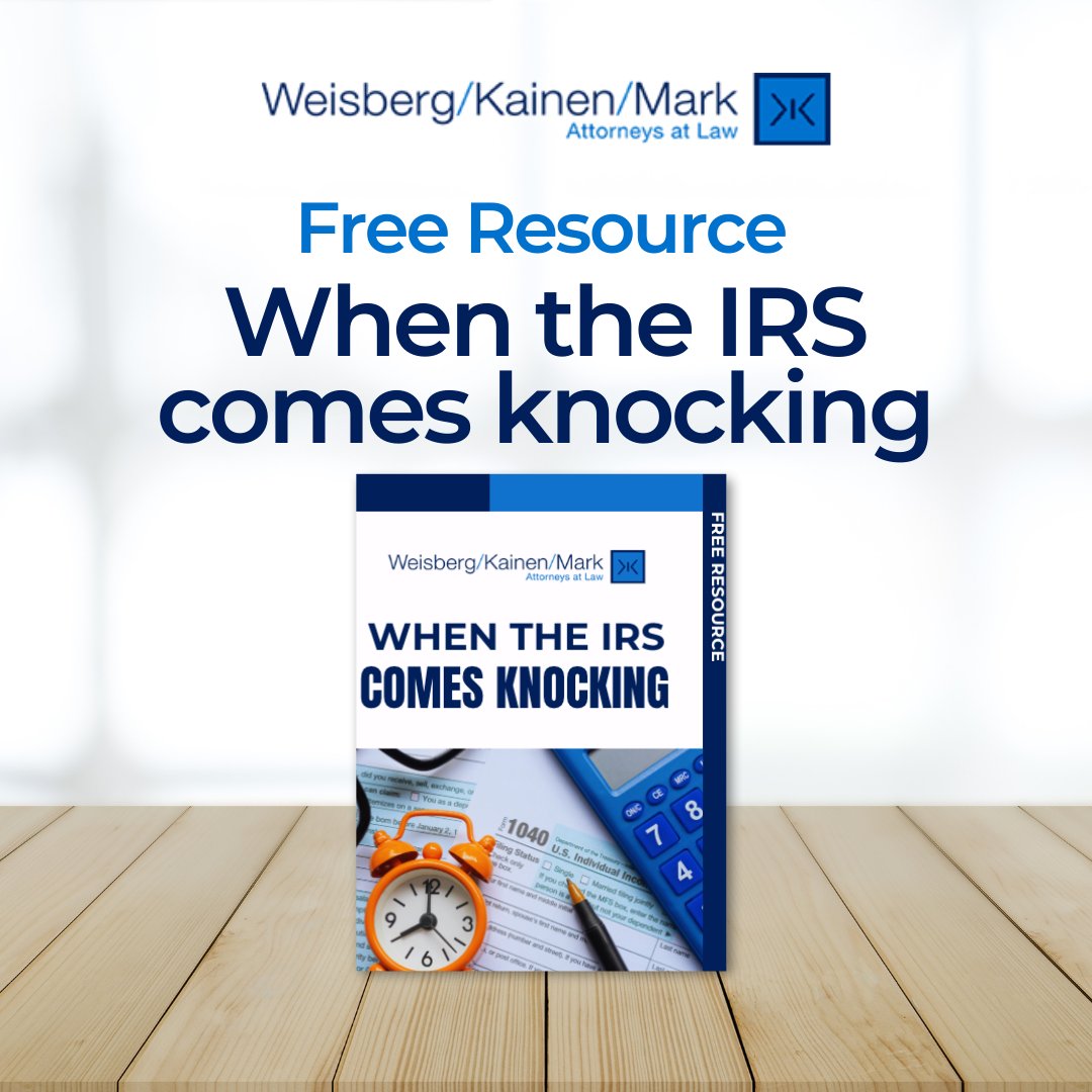 Everyone must be prepared for potential IRS inquiries. We provide essential tips for handling audits, understanding your rights, and going into tax season confidently.  wkm-law.com/free-resource/ 
-
-
-
#weisbergkainenmark #taxlaw #taxresolution