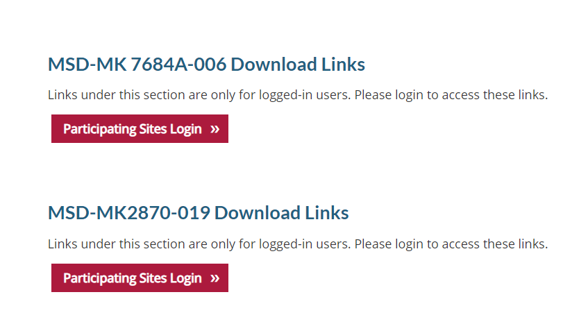 Did you know that datasets for MSD-MK 7684A-006 and MSD-MK2870-019 are available when logged into the RTOG website? You can find them here: rtog.org/RTQA