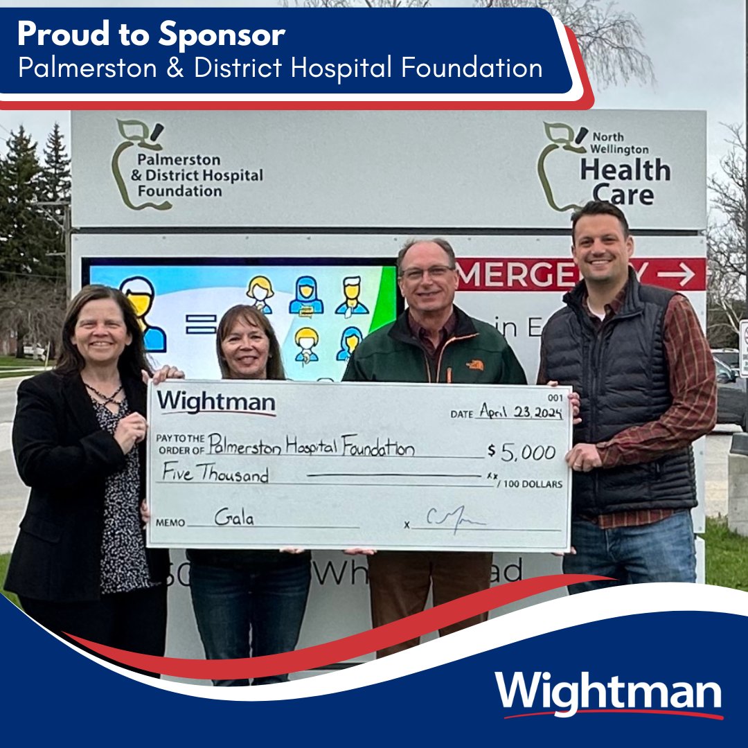 WightmanTel's tweet image. Photo(L-R): Dale Franklin, Foundation Development Officer, Gail Cronsberry, Starlight Gala Co-Chair, Blair Wightman and Alex Wightman.
#PalmerstonHospital #SupportingOurCommunity