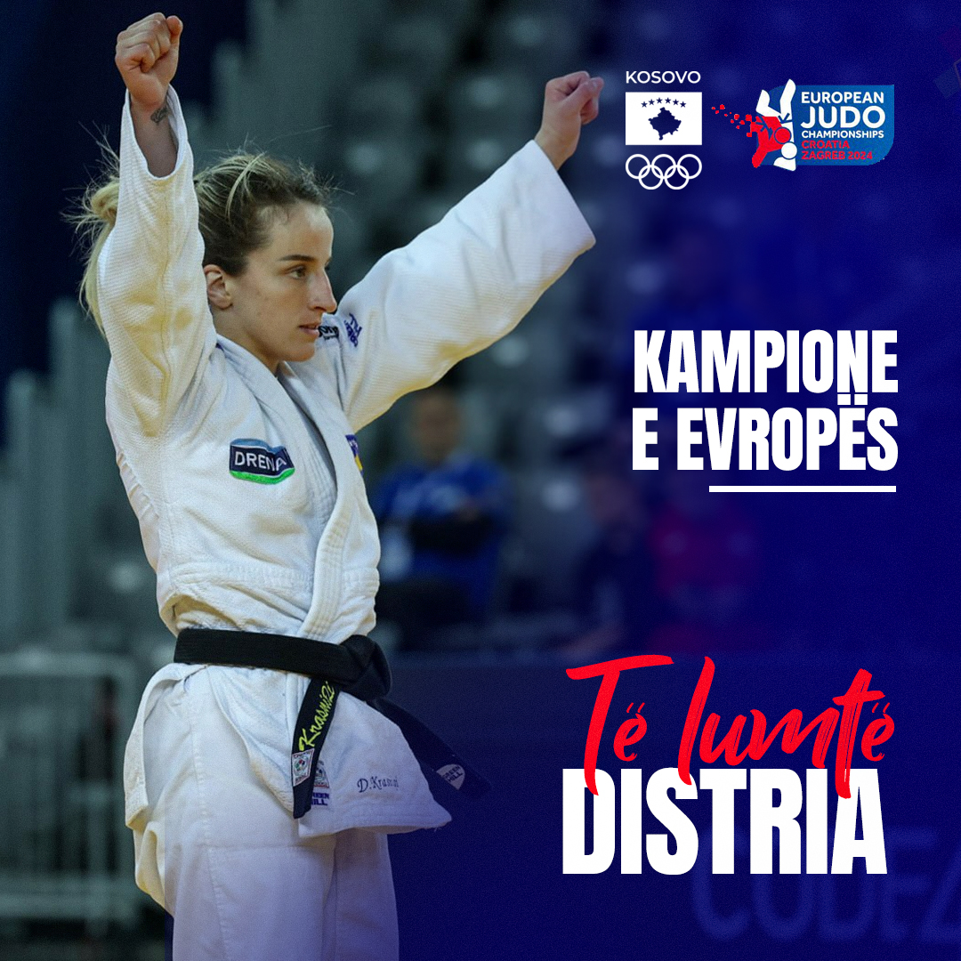 🥇YEEESSSS, SHE DID IT AGAIN!💪🇽🇰 Our Olympic champion, Distria Krasniqi is a European Champion for the second time, winning het sixth European medal. Congrats to Disi and @KosovaJudo #RoadToParis2024