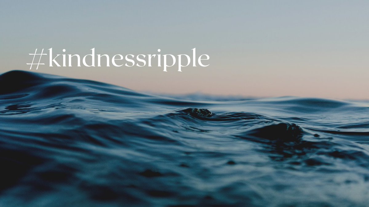 #kindnessripple time....how far can it spread!? Repost, tag and comment to thank someone for a kind deed or send a kind thought their way ♥️🌊