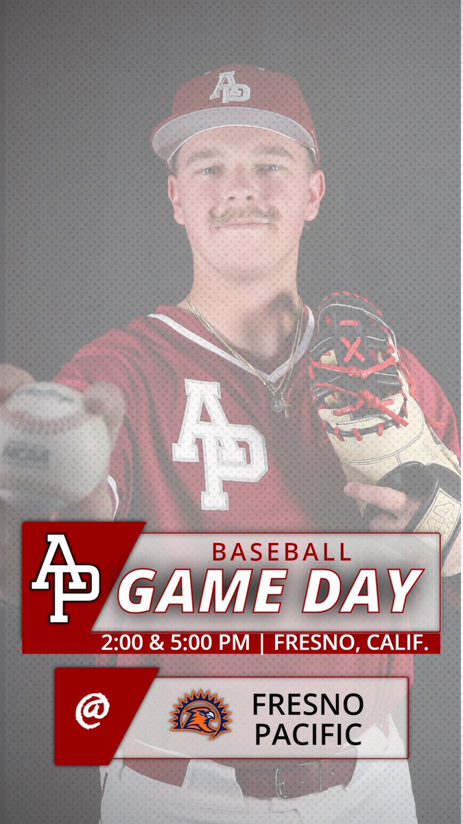 ⚾️ | @APUBaseball is on the road at Fresno Pacific! 📊 fpuathletics.com/sidearmstats/b… 💻 team1sports.com/fpusunbirds/