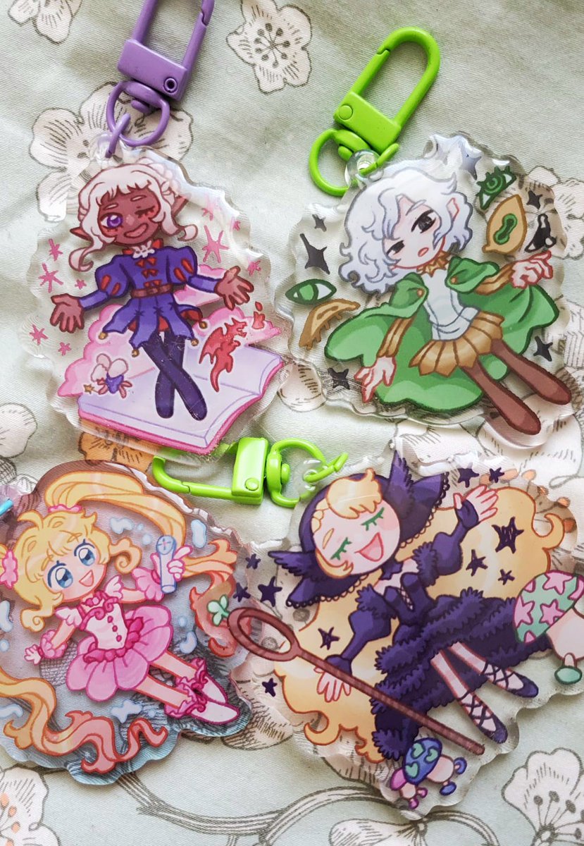Life is worth living again look who came home guys (the thistle charms is so beautiful im crying i am so glad) i'll have them for dokomi !!! 💜💕✨️